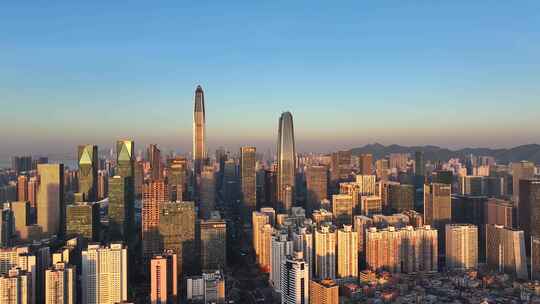 深圳城市天际线航拍