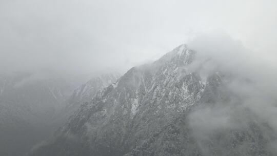 云南怒江独龙江震撼雪山森林航拍