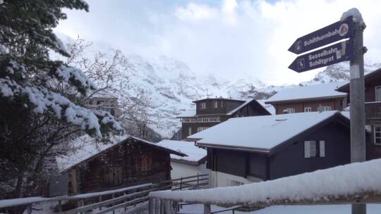 晴天有大雪的山村