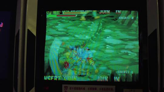 游戏厅4K实拍拳皇97西游记视频素材模板下载
