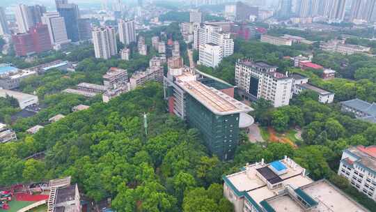 湖北武汉华中师范大学校园航拍大学高校学校