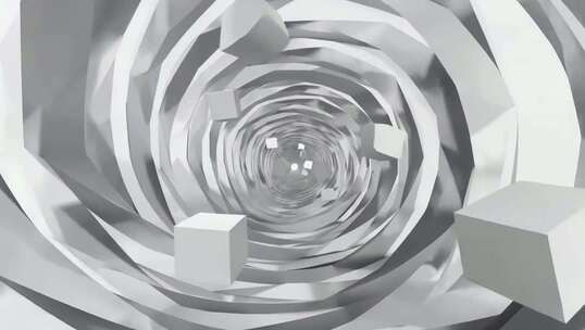 3D立体几何旋转隧道