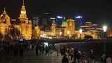 上海外滩夜景高清在线视频素材下载
