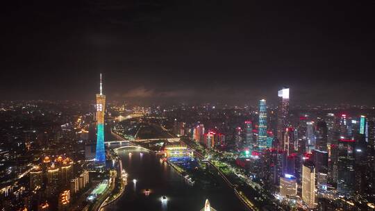 广州珠江两岸夜景