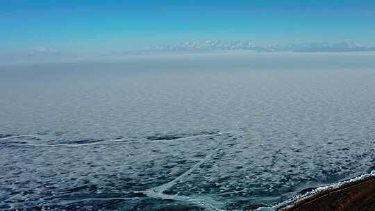新疆博尔塔拉州赛里木湖航拍视频素材模板下载