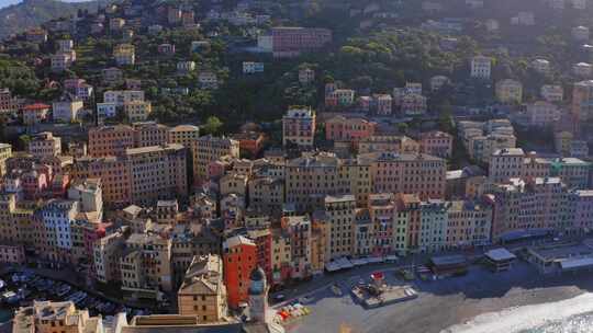 意大利，海洋， Camogli，海