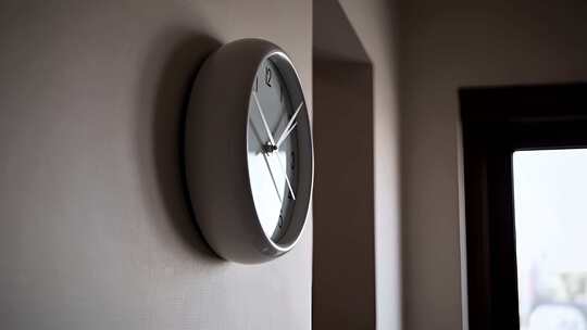 室内挂墙时钟特写