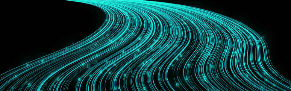 通道 科技蓝粒子光线 青蓝色粒子河流