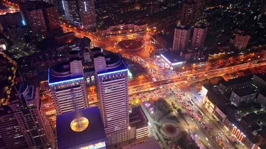 西安城市建筑夜景