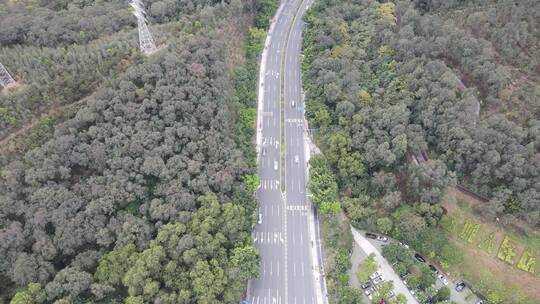 山间道路航拍