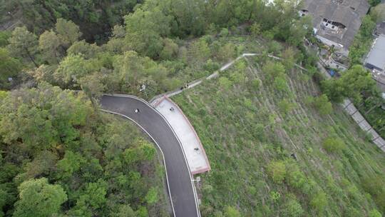 广州天河火炉山绿道森林公园视频素材模板下载