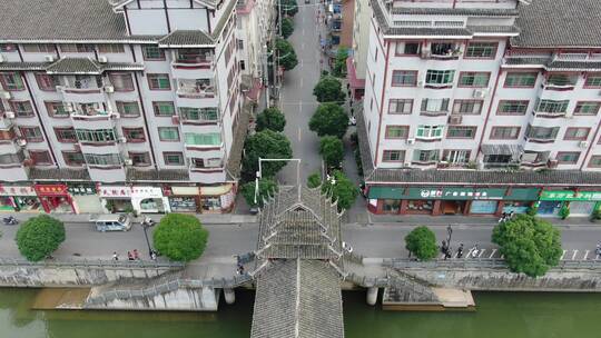 航拍侗乡风雨桥