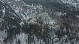 冬日的新天鹅堡。德国巴伐利亚阿尔卑斯山高清在线视频素材下载