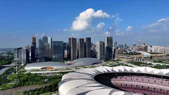 杭州亚运会奥体中心合集视频素材模板下载