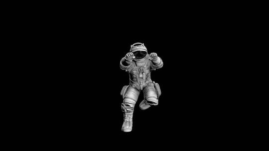 宇航员跳滑稽舞蹈