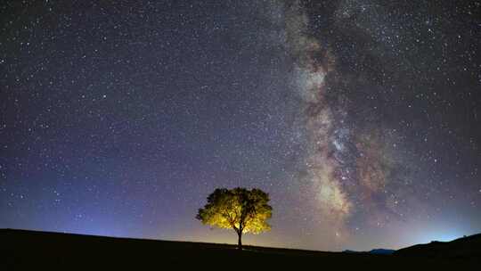 内蒙古沙漠星空