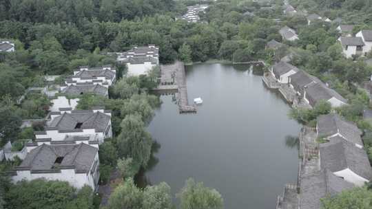 绍兴兰亭安麓酒店及绍兴阳明山航拍素材