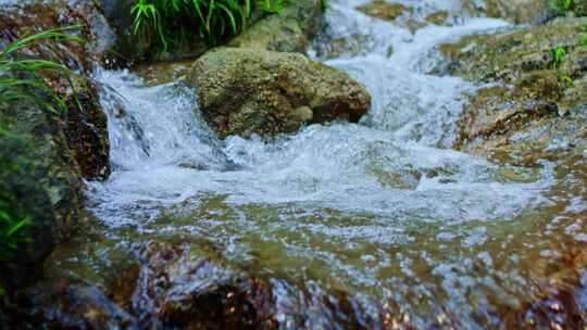 山涧溪流小河泉水流水