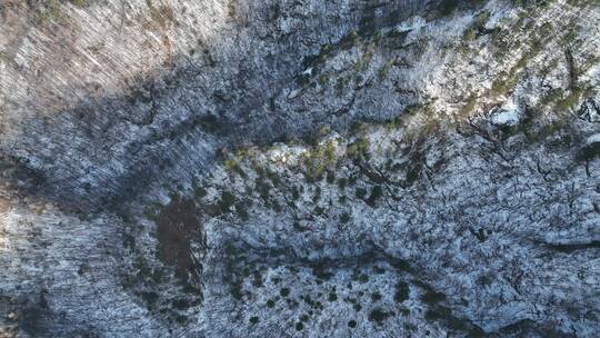 白云山雪景云海山峰航拍