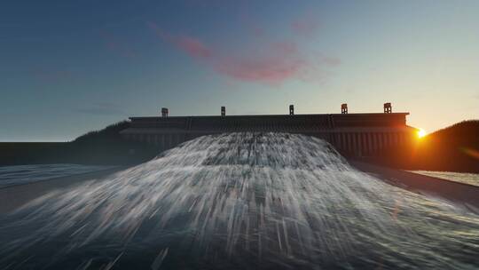 三峡大坝水力发电绿色能源