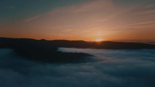 雾，山，霾，天空