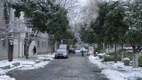 武汉武昌红巷五大会址雪景