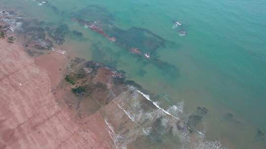 4K 航拍海岸线海洋海景自然风光