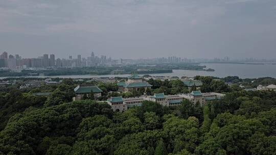 毕业季武汉大学航拍俯瞰校园3