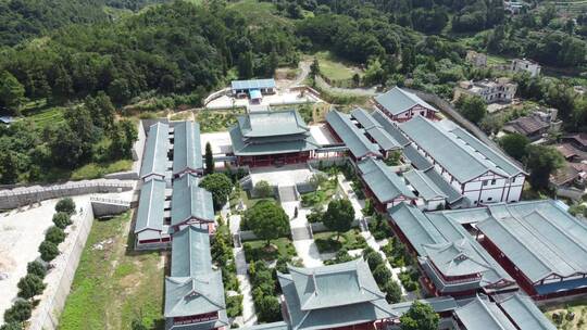 航拍福建南少林寺风景4K实拍视频