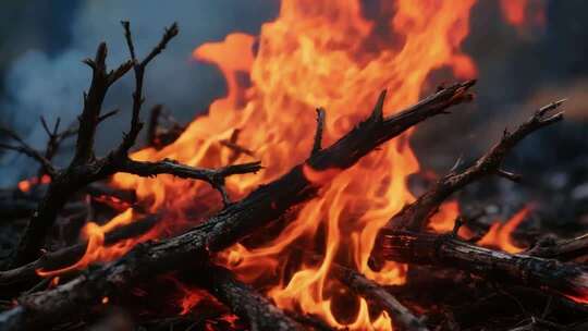 从烟头到森林大火的蔓延