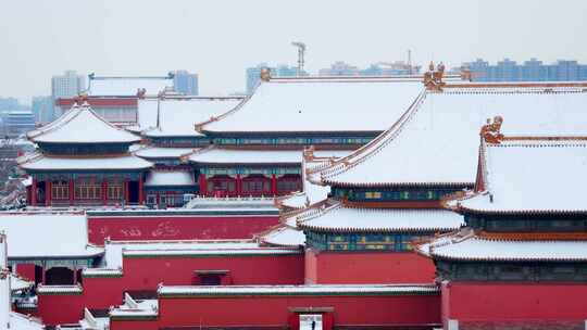 北京故宫紫禁城雪景