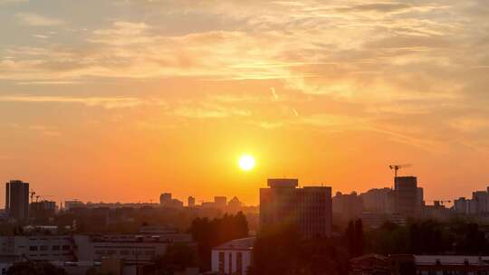 夕阳城市