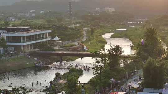 中国广东广州市从化区鸭洞河生态小镇露营地