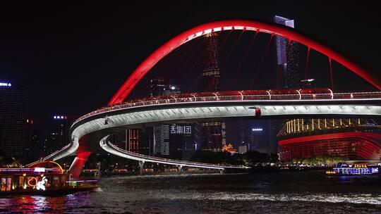 广州海心桥1视频素材模板下载