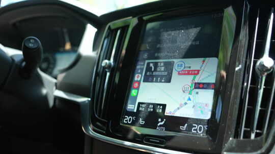 开车驾驶地图导航视频素材模板下载