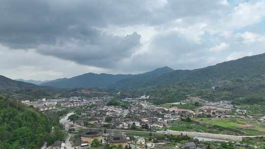 福建土楼(南靖)景区云水谣景区航拍