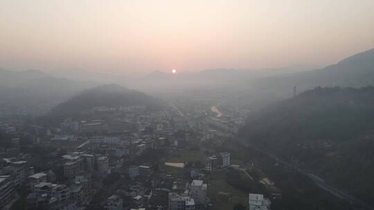 大气航拍 福建泉州 永春 清晨唯美自然风景