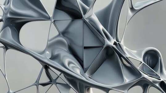 抽象几何3D渲染素材