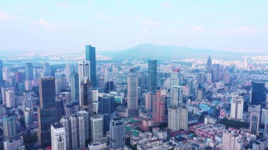 南京城市建筑航拍视频素材模板下载