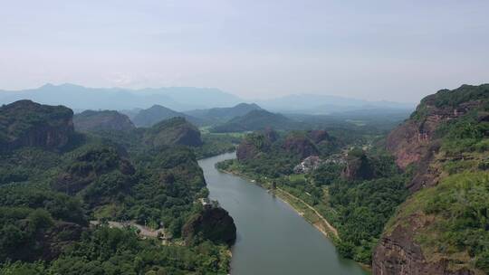 龙虎山风景航拍