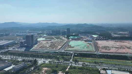 中新广州知识城开发区航拍开发用地建设土地