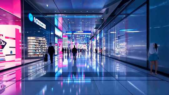 未来商场智能购物 科技消费数字化店铺虚拟