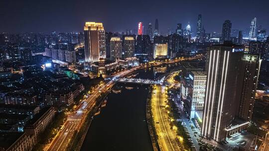 天津城市夜景延时