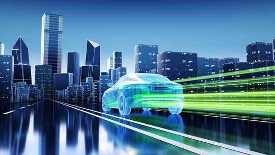 合集电动汽车充电新能源蓝色科技