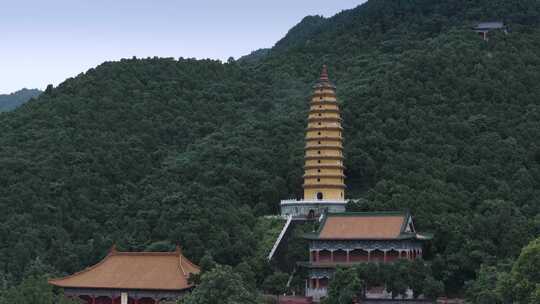 航拍宜阳灵山寺