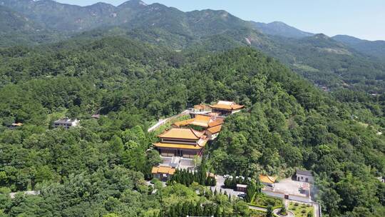 南岳衡山万寿大鼎福寿寺航拍