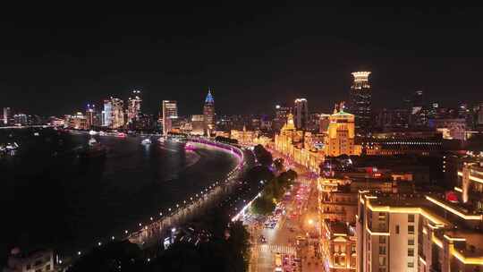 上海外滩建筑群夜景