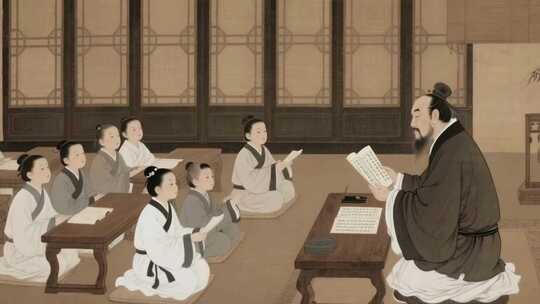 古代书院教育场景与日常活动