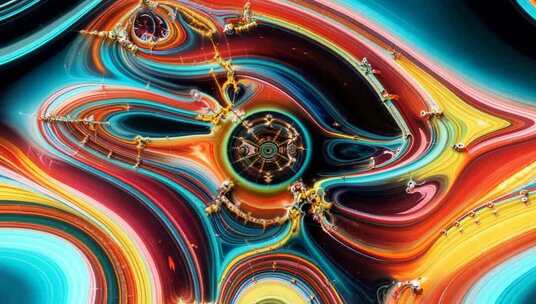 抽象艺术流动纹理画面