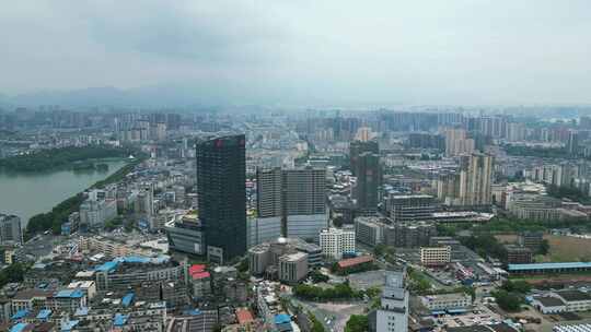 江西九江城市风光航拍